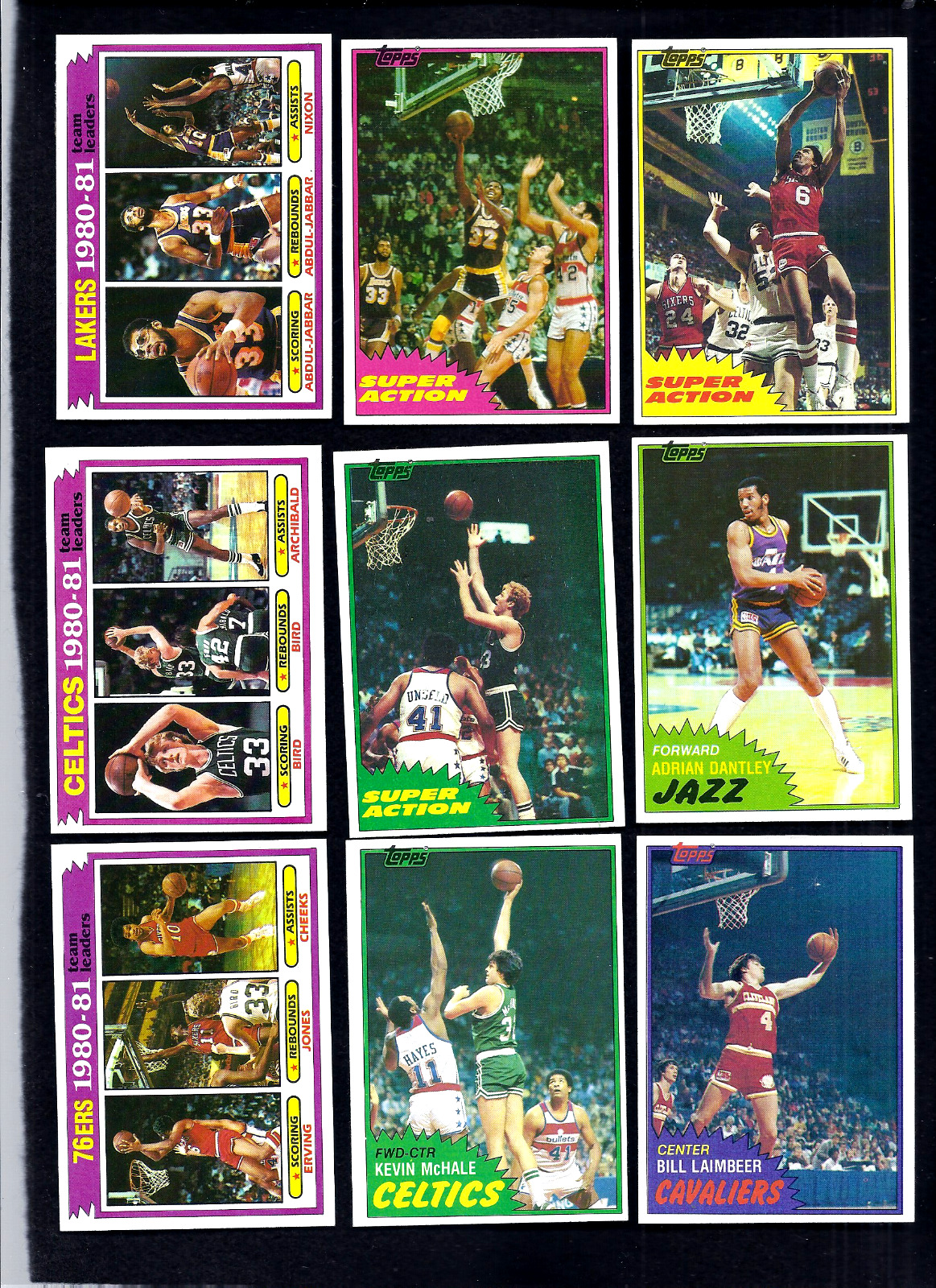 NMT 1981-82 Topps Basketball complete set of 198 cards.