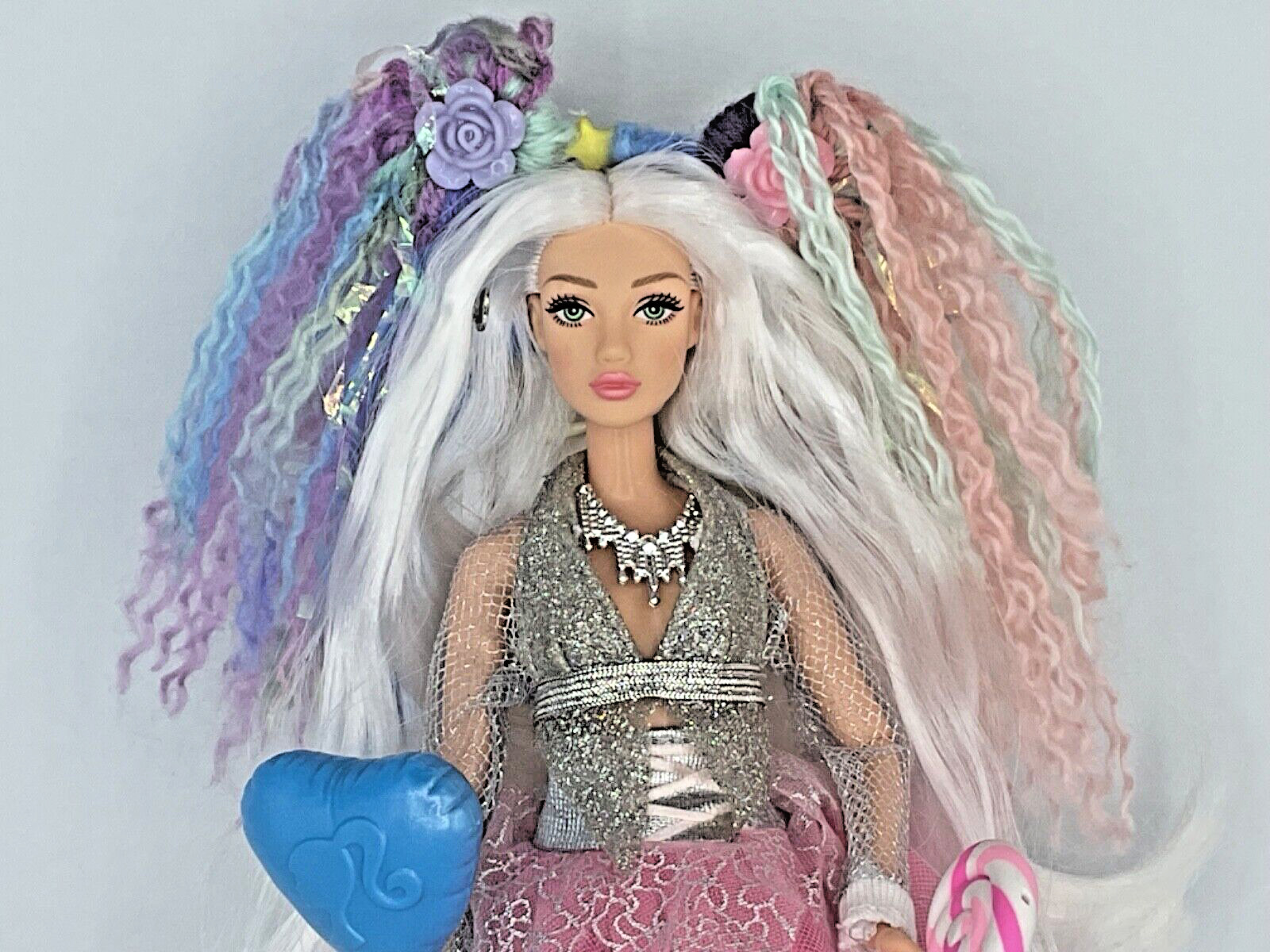 Barbie DOLL OOAK Unicorn Custom Dressed with Accessories