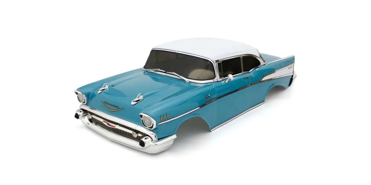 Kyosho 1957 Chevy Bel Air Coupe Tropical Turquoise Decoration Body Set FAB709TQ