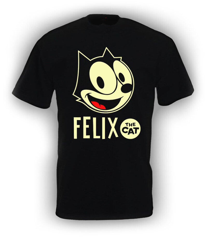 Vintage Felix The Cat Short Sleeve Black T-shirt F89708