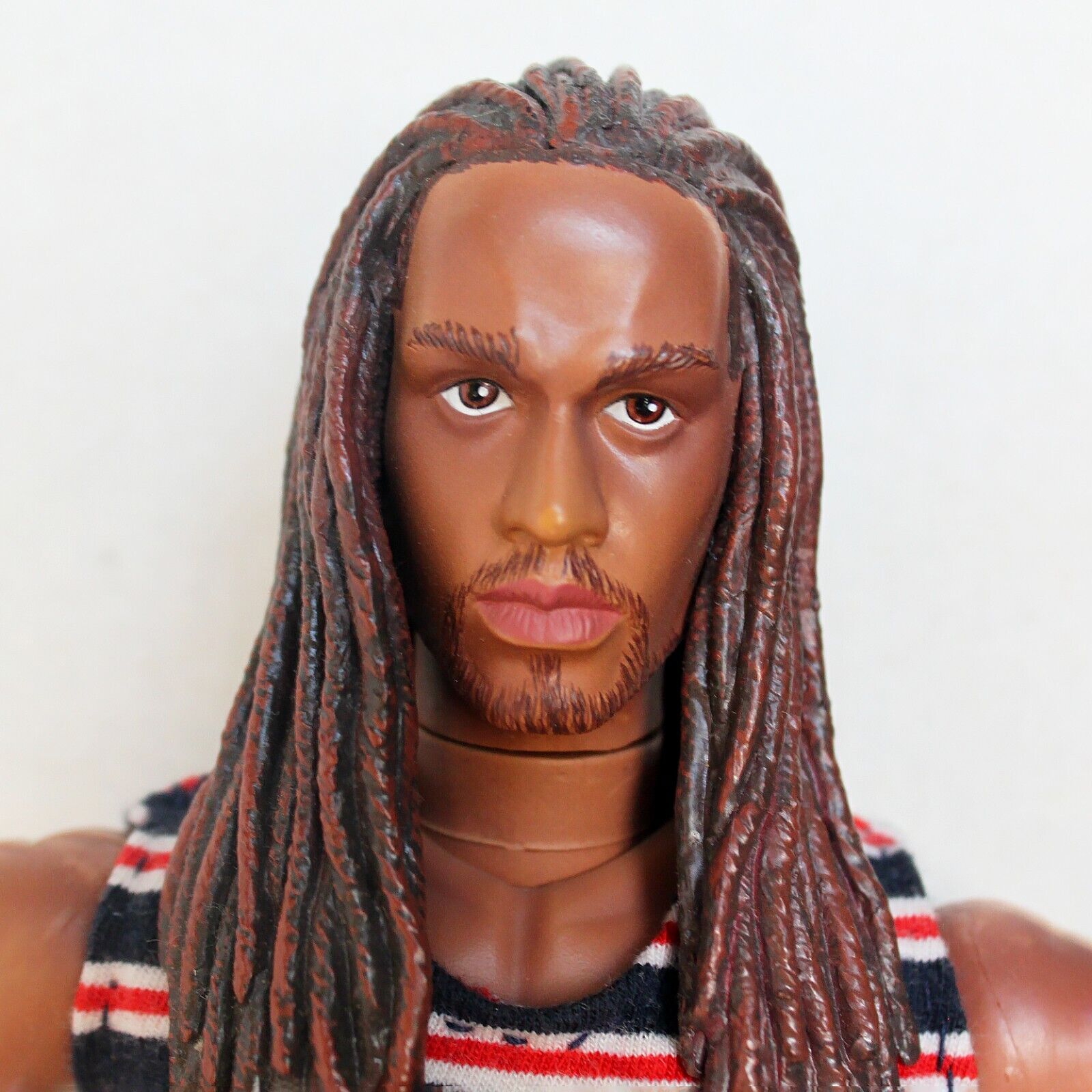 African American Male Doll in Handmade Unique Style Articulated Legs Rare