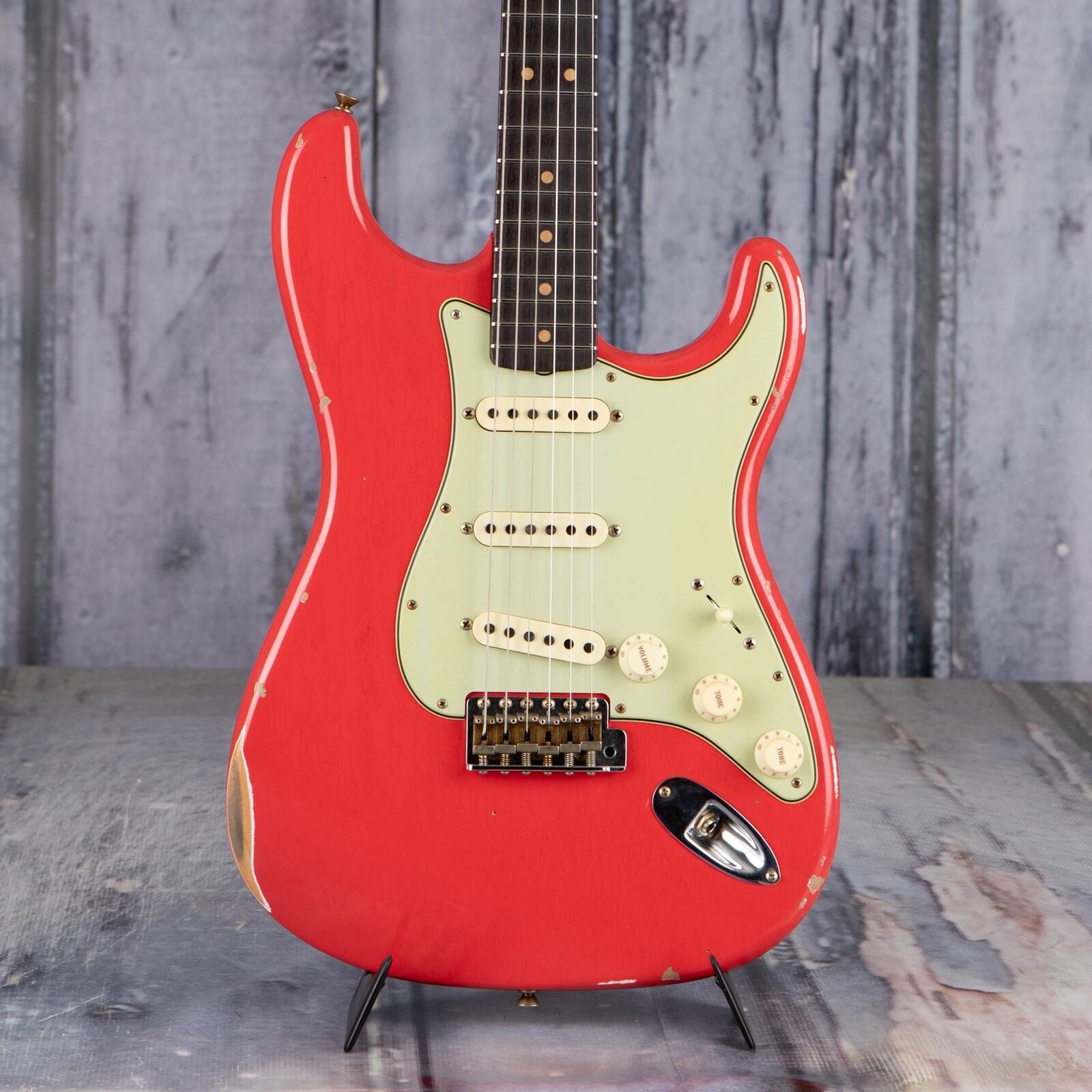 Fender Custom Shop Limited Edition 1963 Stratocaster Relic, Aged Fiesta Red