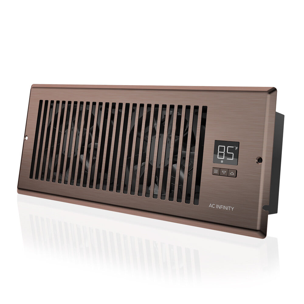 AIRTAP T4, Quiet Register Booster Fan, Heating / Cooling 4 x 12” Register Bronze