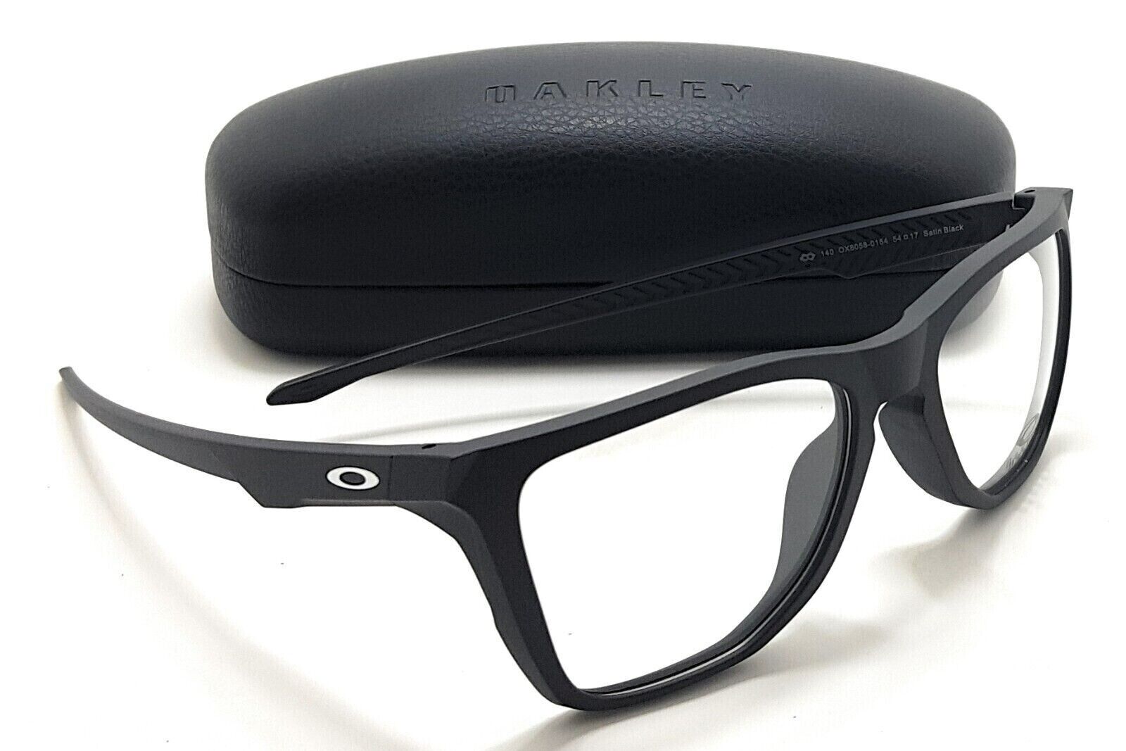 Oakley The Cut OX8058-0154 Satin Black Geometric Unisex Eyeglass Frame 54-17