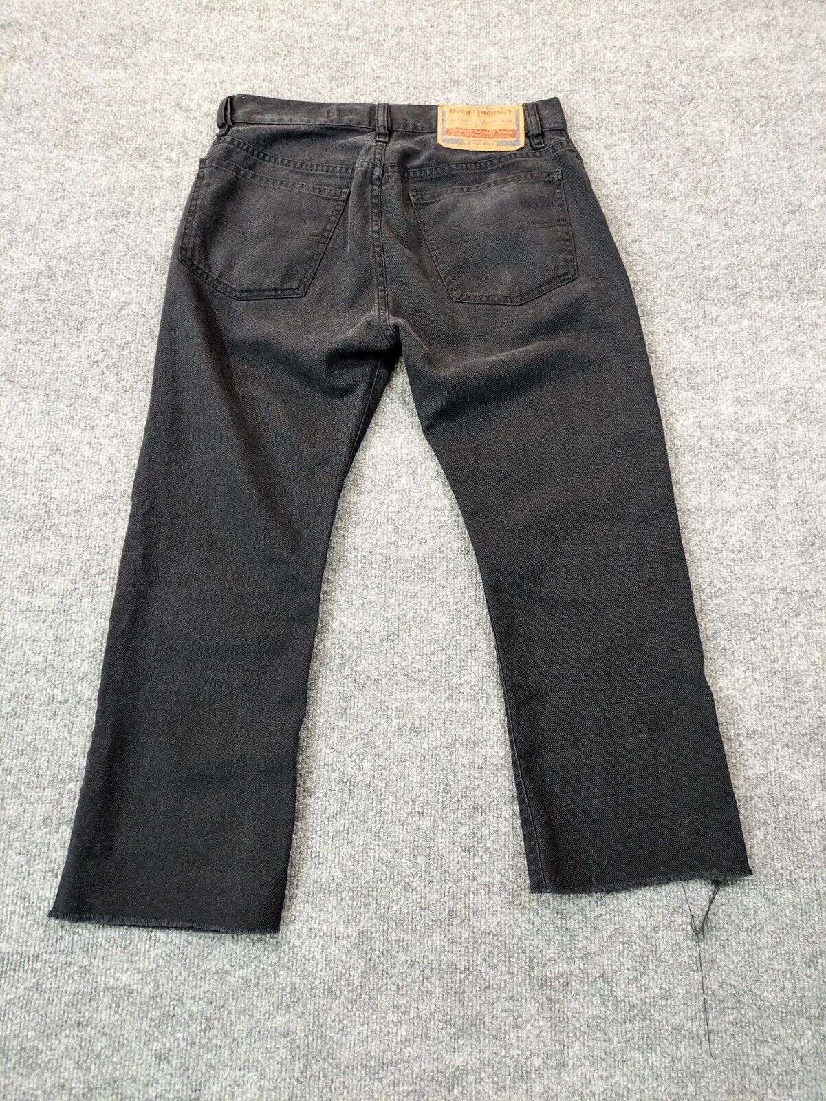 Diesel Industry 29x21 Fanker Faded Y2K Jeans Made In Italy Casual Black