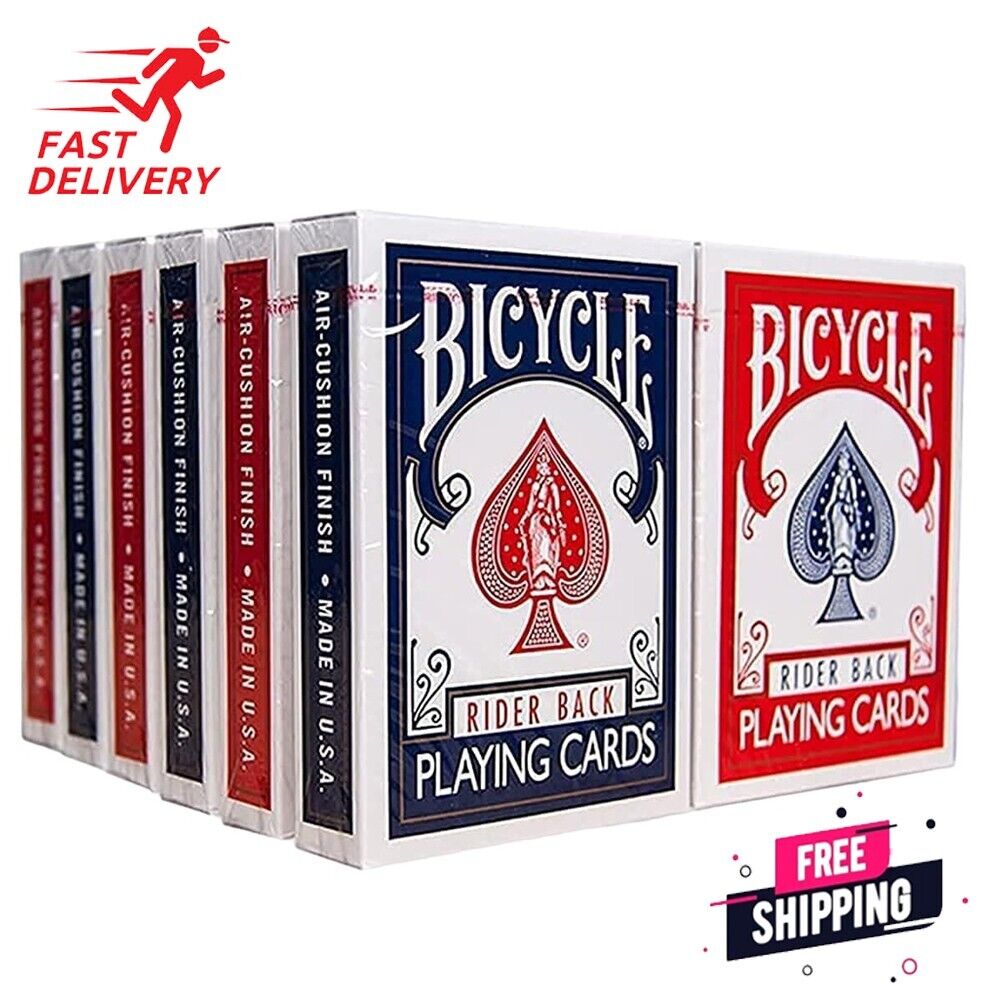 12 New Decks Bicycle Playing Cards Rider Back........