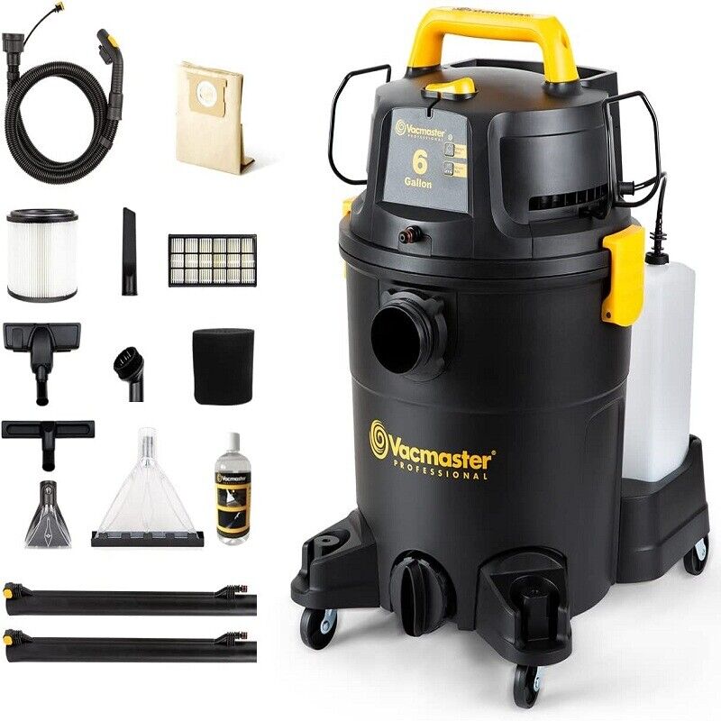 Vacmaster 6 & 8 Gallon Wet Dry Car Vacuum Cleaner Upholstery Shampoo Car Vacuums