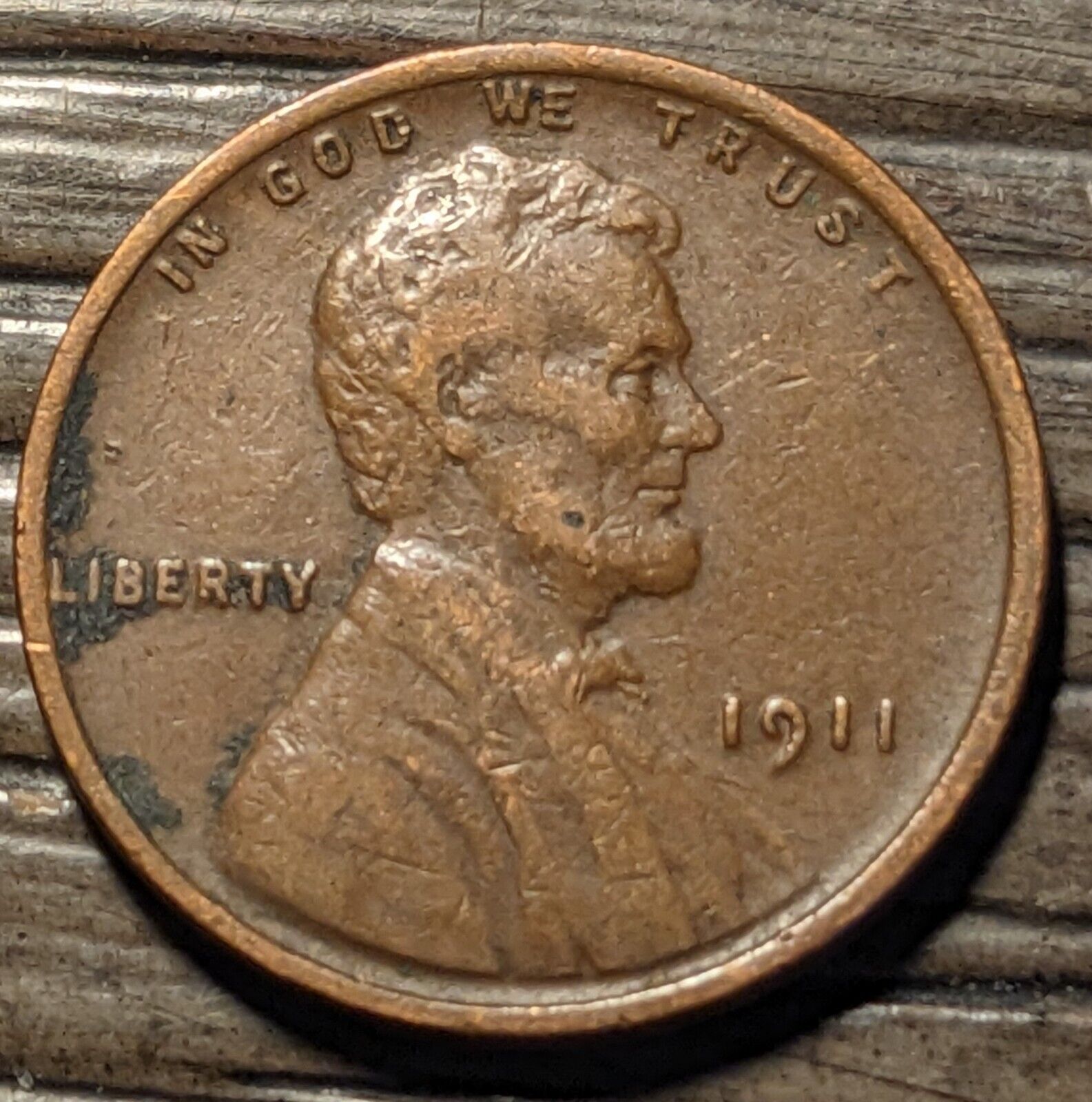 A Nice Vintage 1911 P Lincoln Cent G - VF  From Estate Sale No Junk or Problems