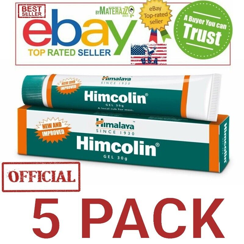  HIMCOLIN GEL 5 Pack Official Bestseller HERBALS MEN'S HEALTHS 150 gm Exp.2025