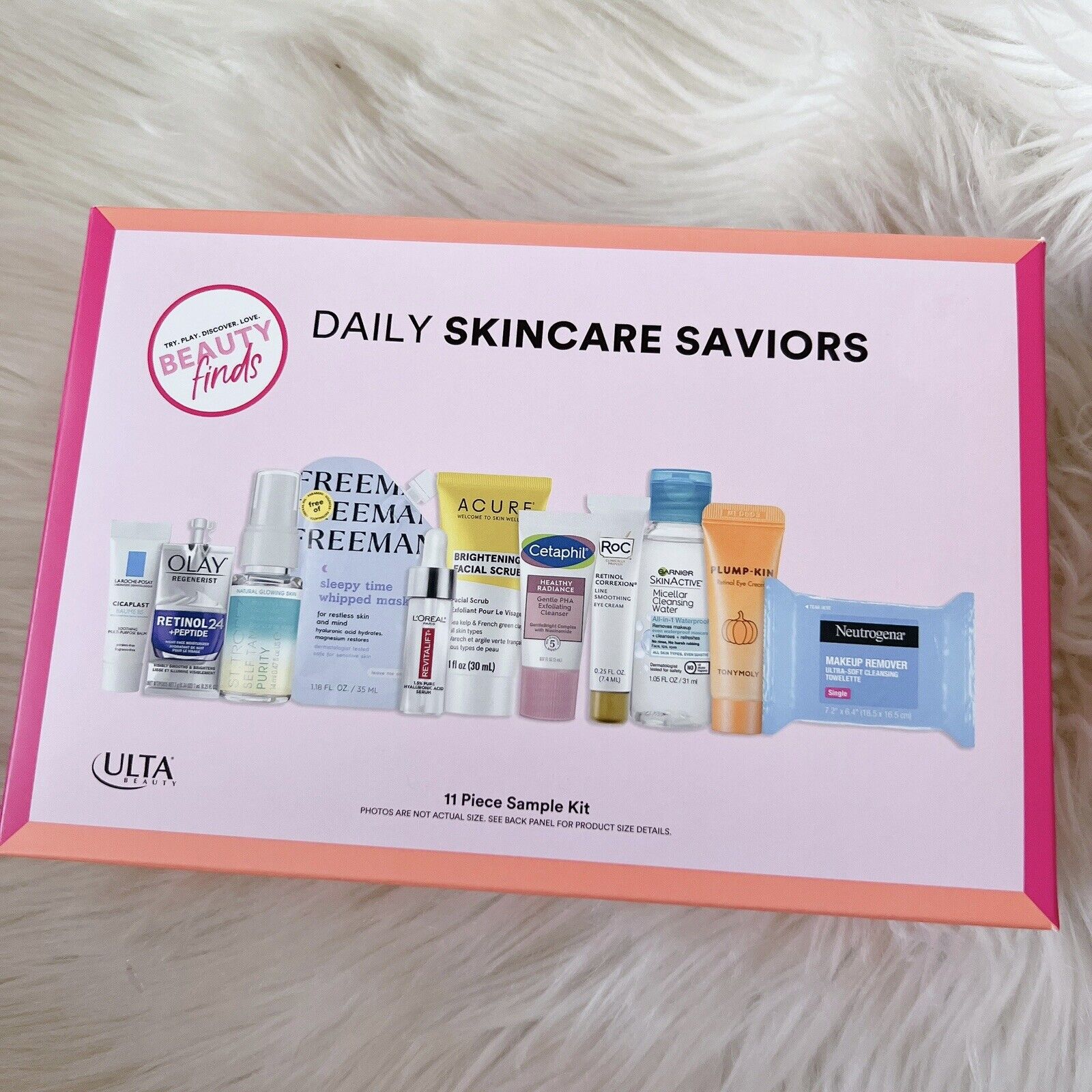 ULTA Beauty Daily Skincare Saviors 11 Piece Sample Kit NIB.