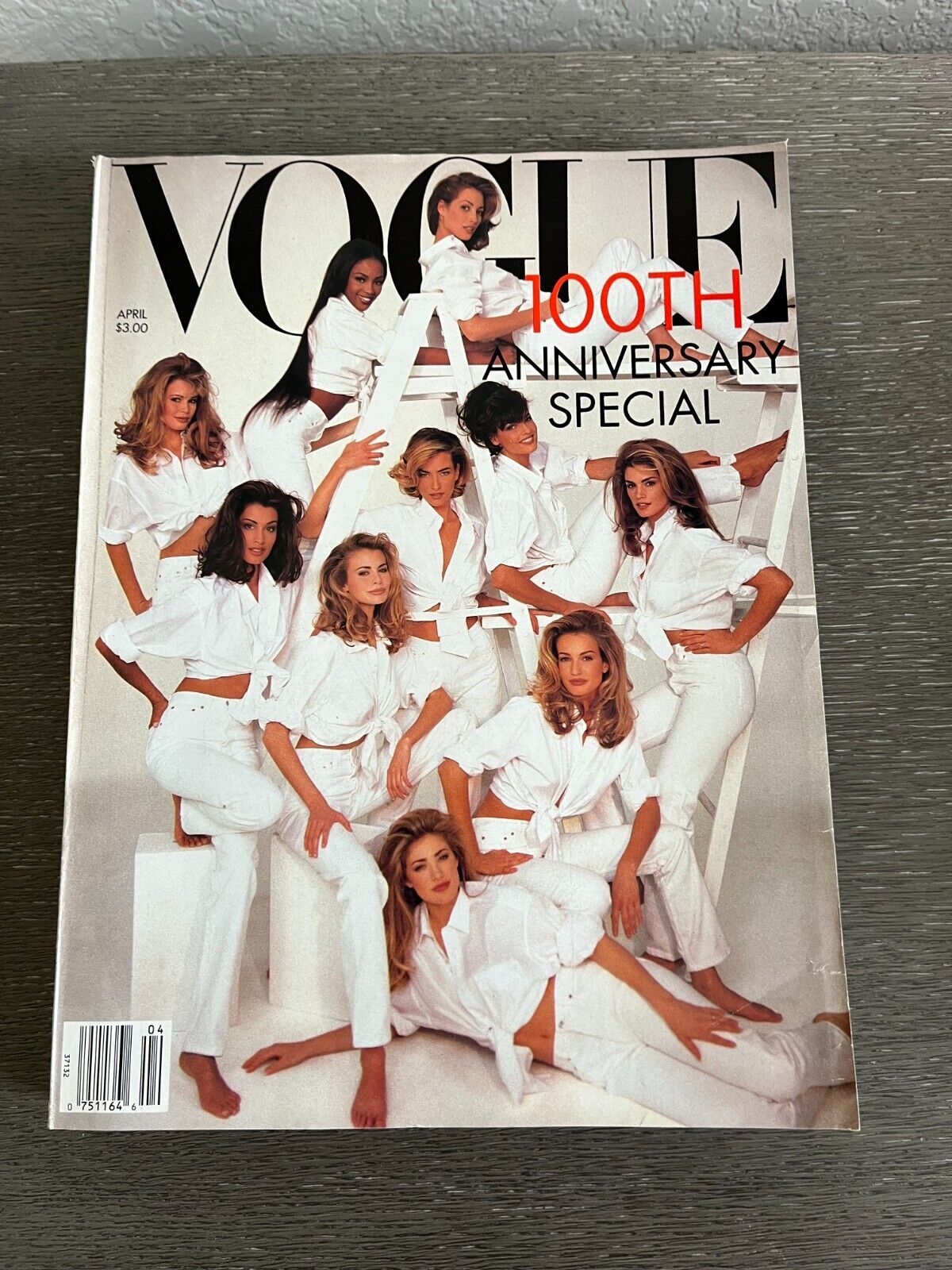 Vintage Vogue Magazine April 1992 100th Anniversary