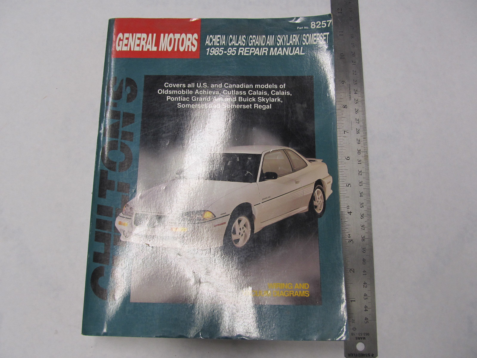1985-1995 Chilton GM Service Repair Manual Achieva/Calais/Grand Am