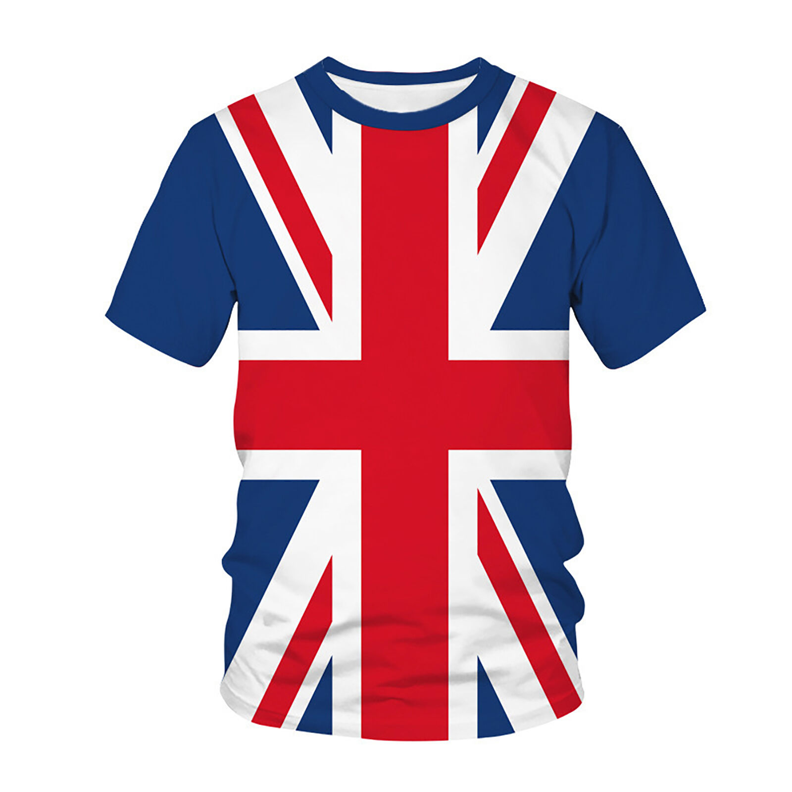 Unisex Adults Union Jack T-Shirt Casual Short Sleeve British Flag Top S-6XL