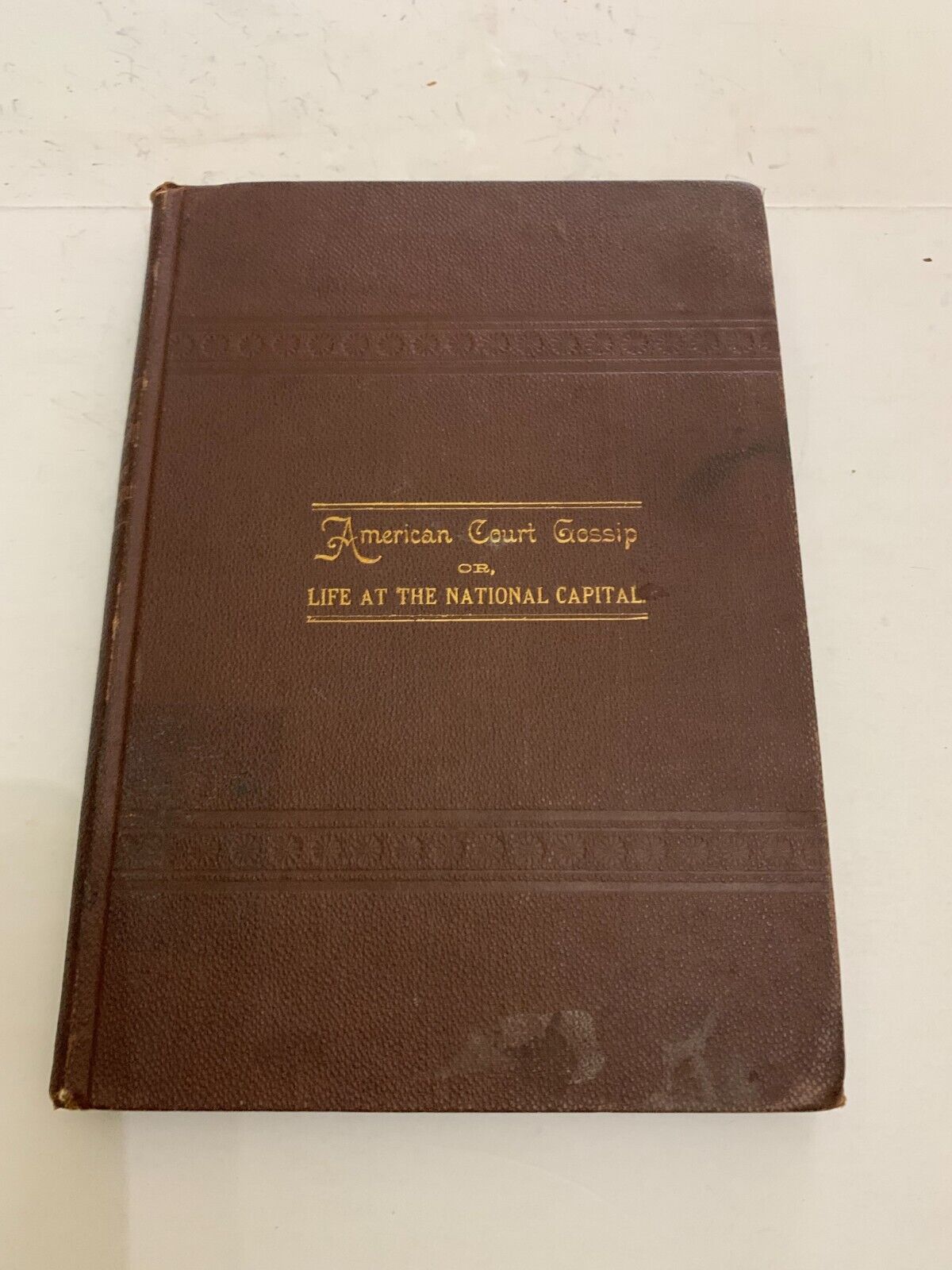 1887 American Court Gossip or Life At The National Capitol by Mrs. E.N. Chapin