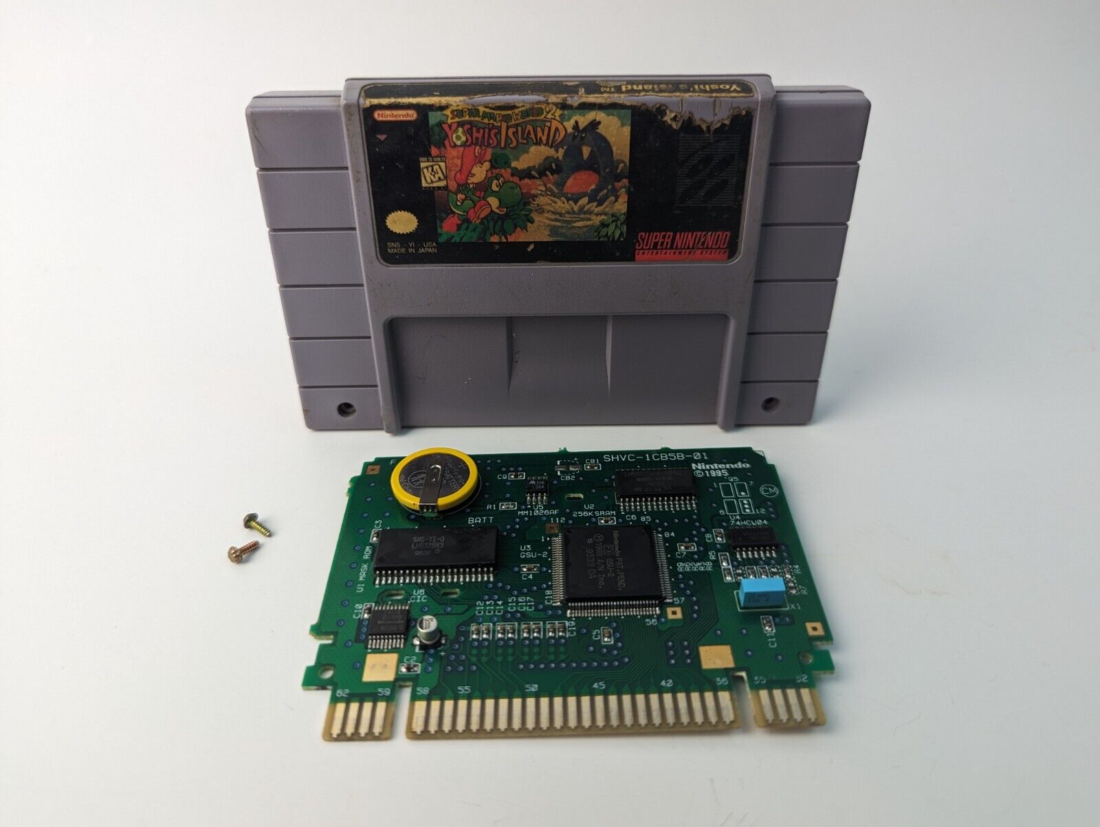 Super Mario World 2: Yoshi\'s Island Super Nintendo SNES Authentic, New Battery