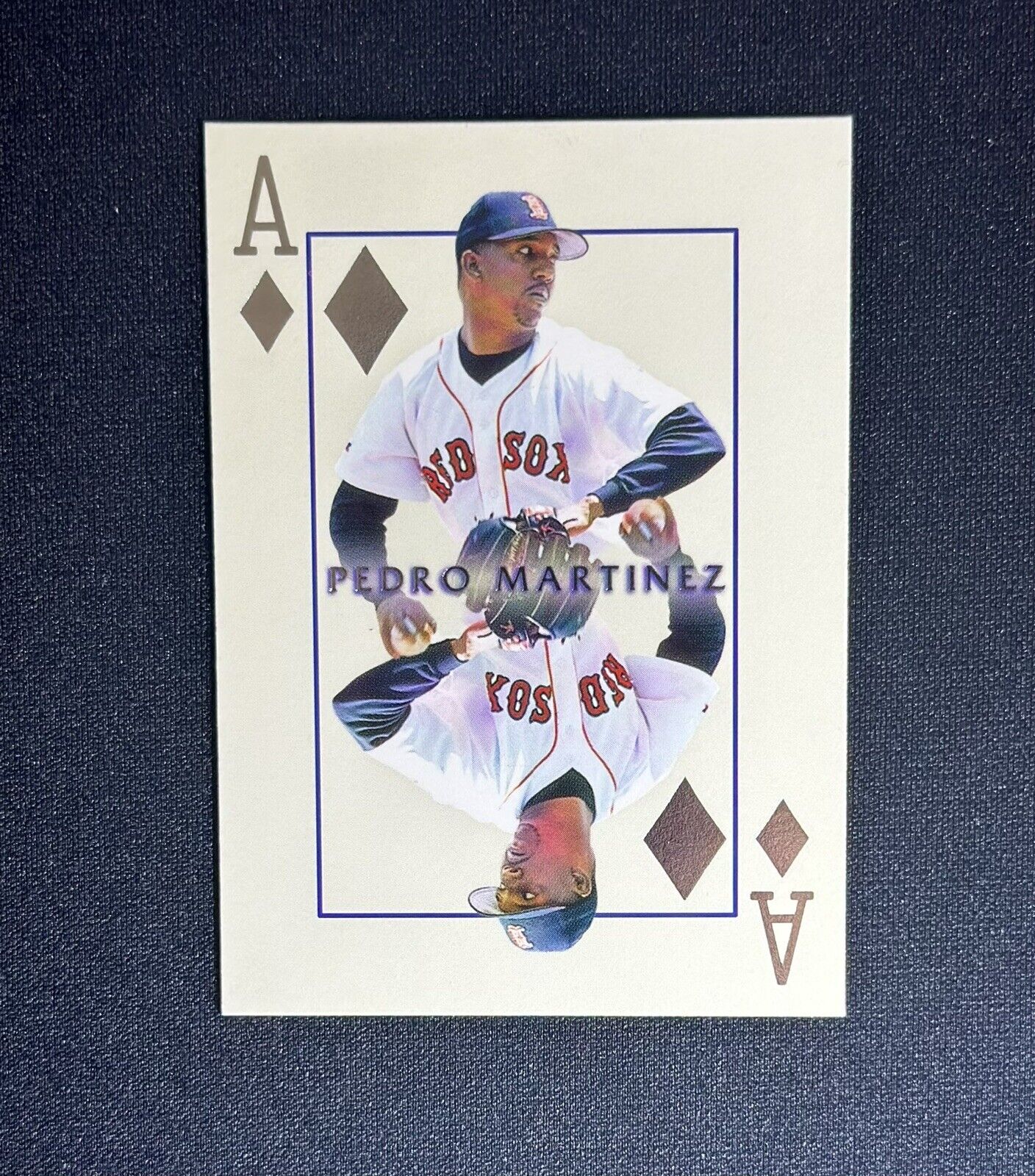 2000 Pacific Invincible Pedro Martinez #6 Ace Diamonds Baseball Card Red Sox