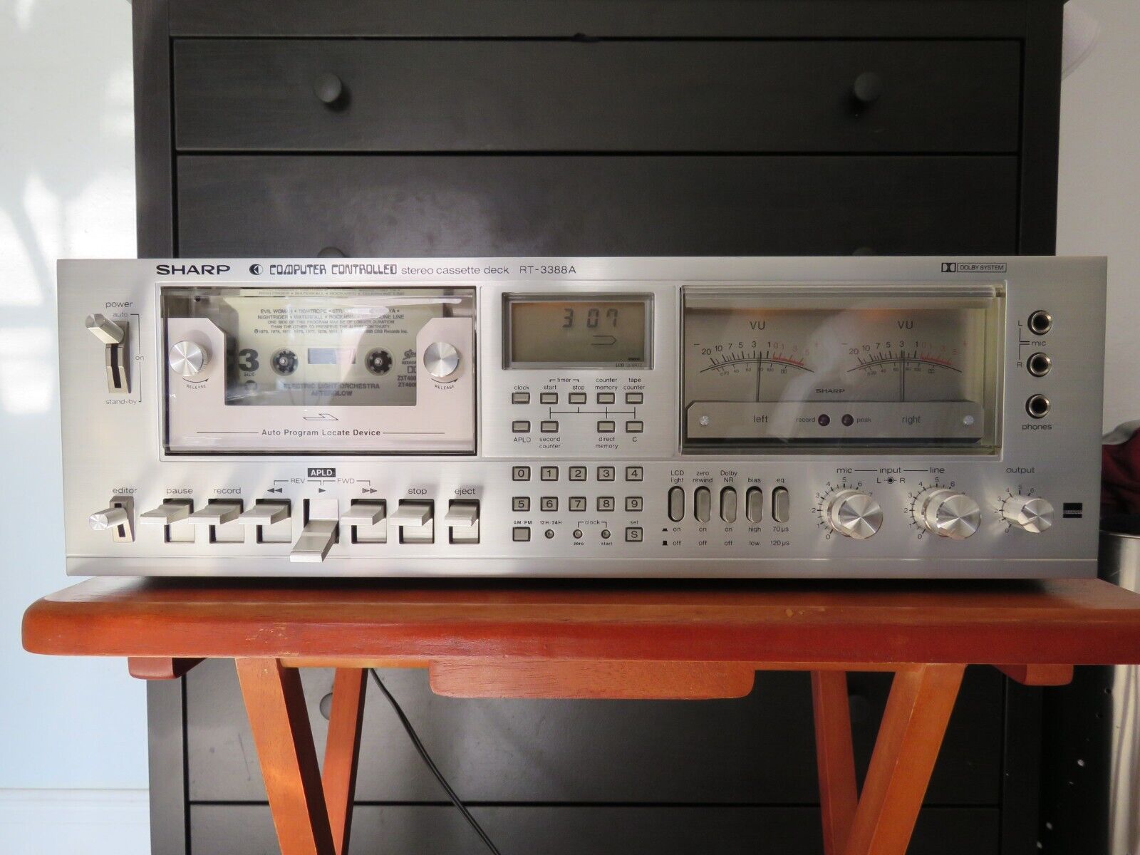 SHARP RT-3388A stereo cassette deck vintage