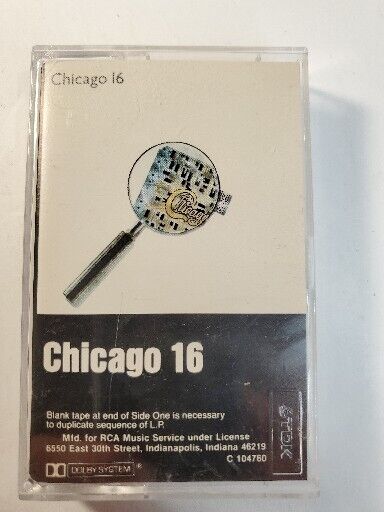 Chicago - Chicago 16 Cassette 1982 - TESTED WORKS