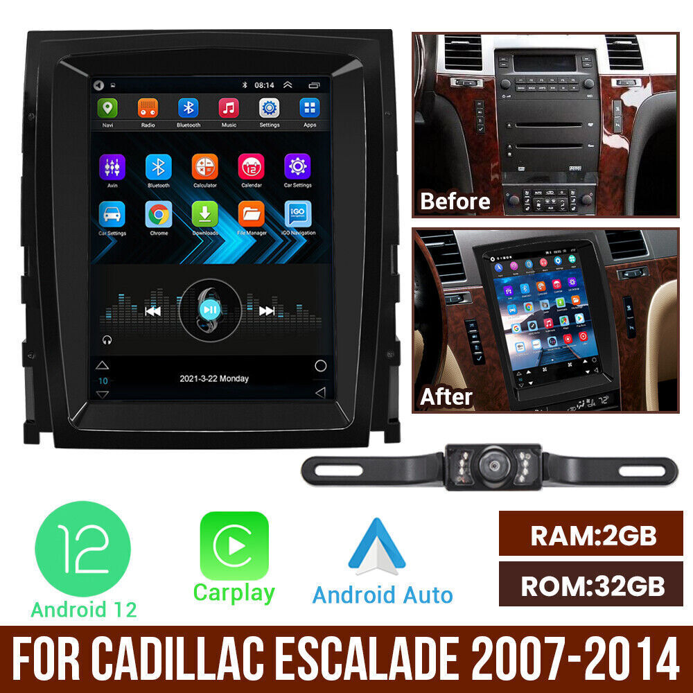 For Cadillac Escalade 2007-14 Carplay Android 12 9.7\