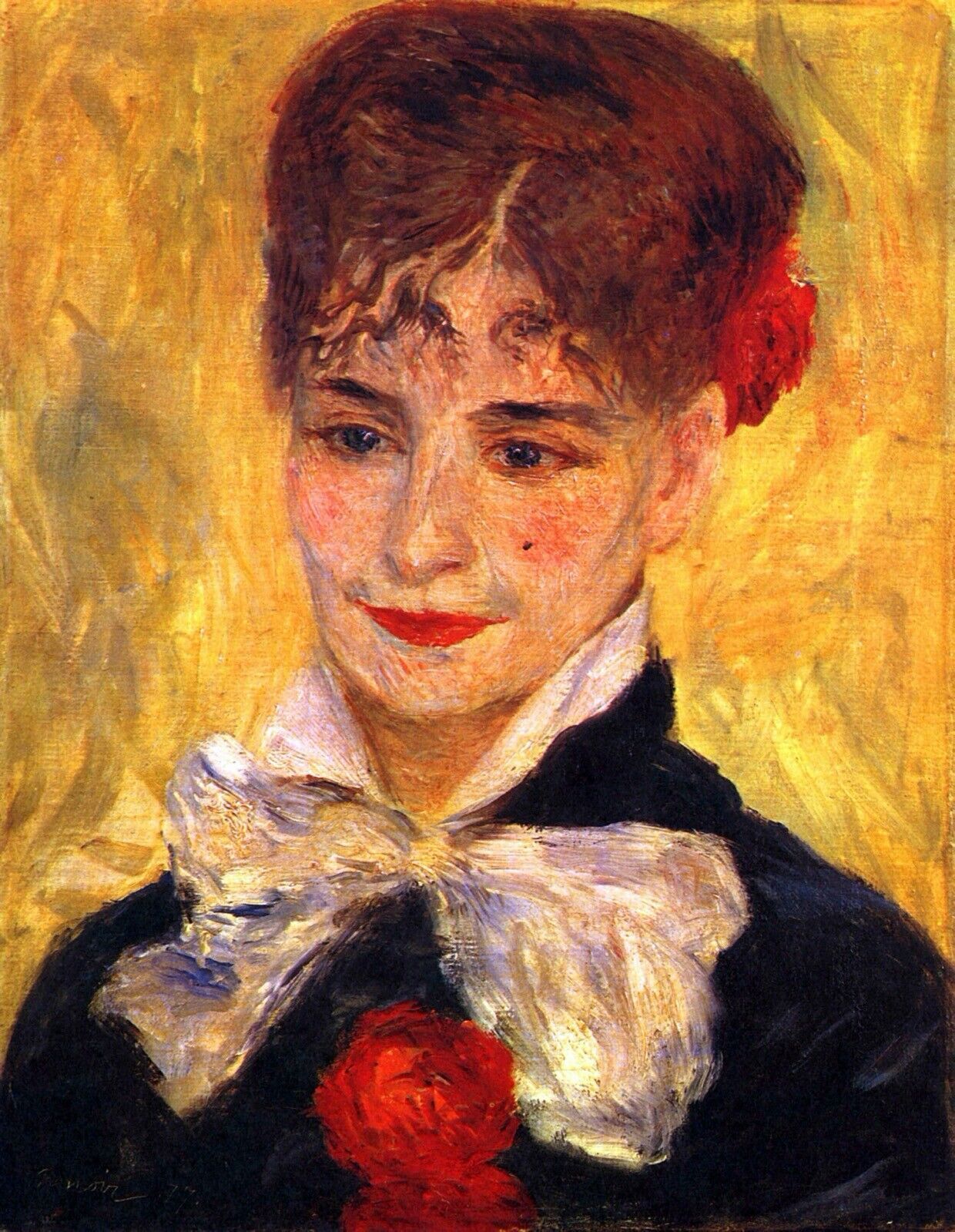 Portrait of Mme Iscovesco by Pierre-Auguste Renoir art painting print