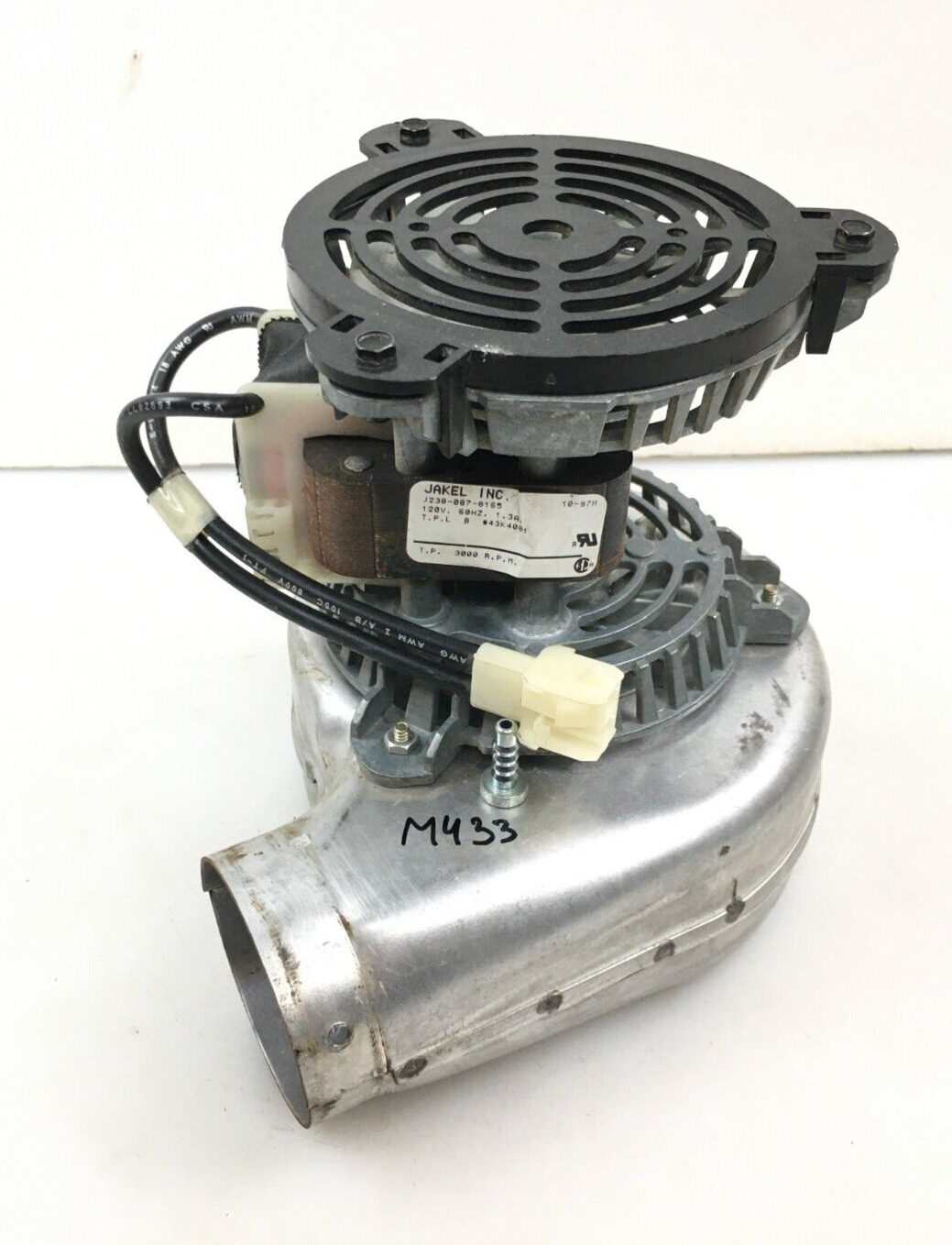 JAKEL J238-087-8165 Draft Inducer Blower Motor Assembly 43K4001 used  #M433