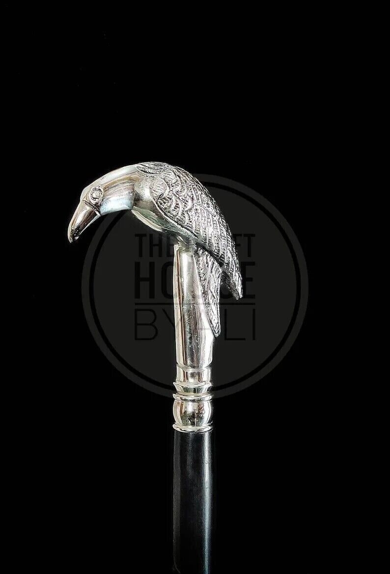 Rare Victorian RAVEN Handcrafted Walking Stick