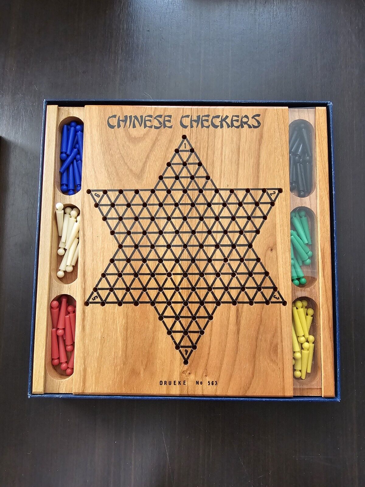 Vintage Chinese Checkers Game No. 563 By Drueke