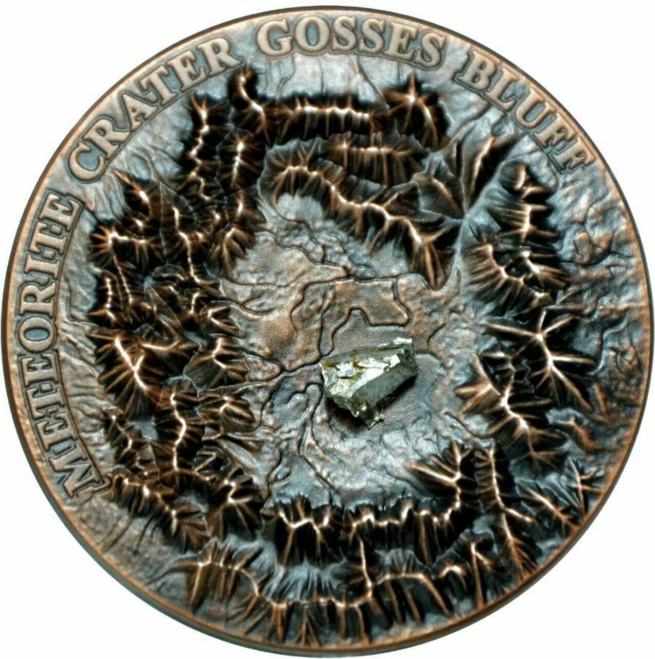 Niue, Crater Meteorites, Gosses Bluff (2017) 1oz silver coin (1 NZ$)