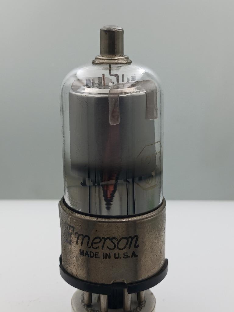 1957 RCA Emerson 12K7GT Test NOS 1600gm Silver Plate Foil D Get Serious Tubes T5