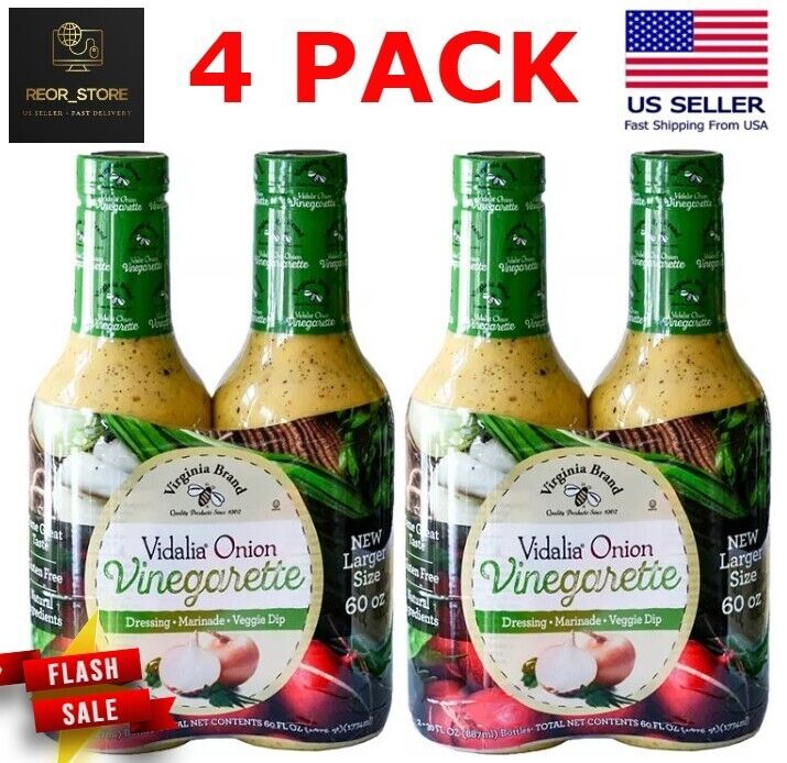 4PACK Virginia Brand Vidalia Onion Vinegarette 30 Oz - 