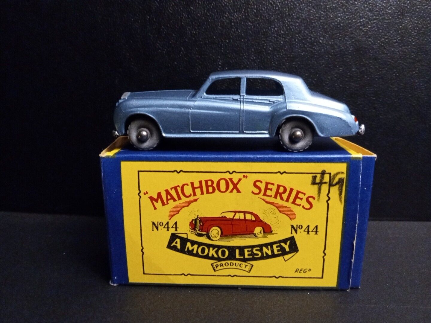 Matchbox #44A Rolls Royce Silver Cloud 1958 In Solid Original B2 Box