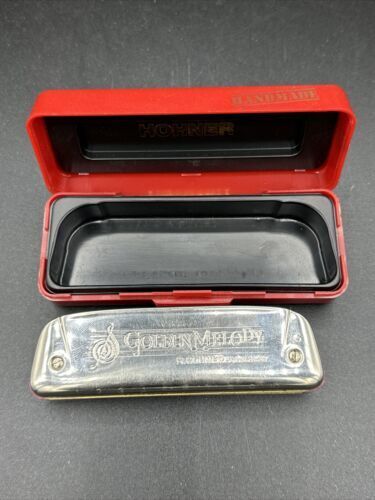 Hohner Golden Melody Harmonica, Key Of G, Made In Germany Includes Case 542/20g