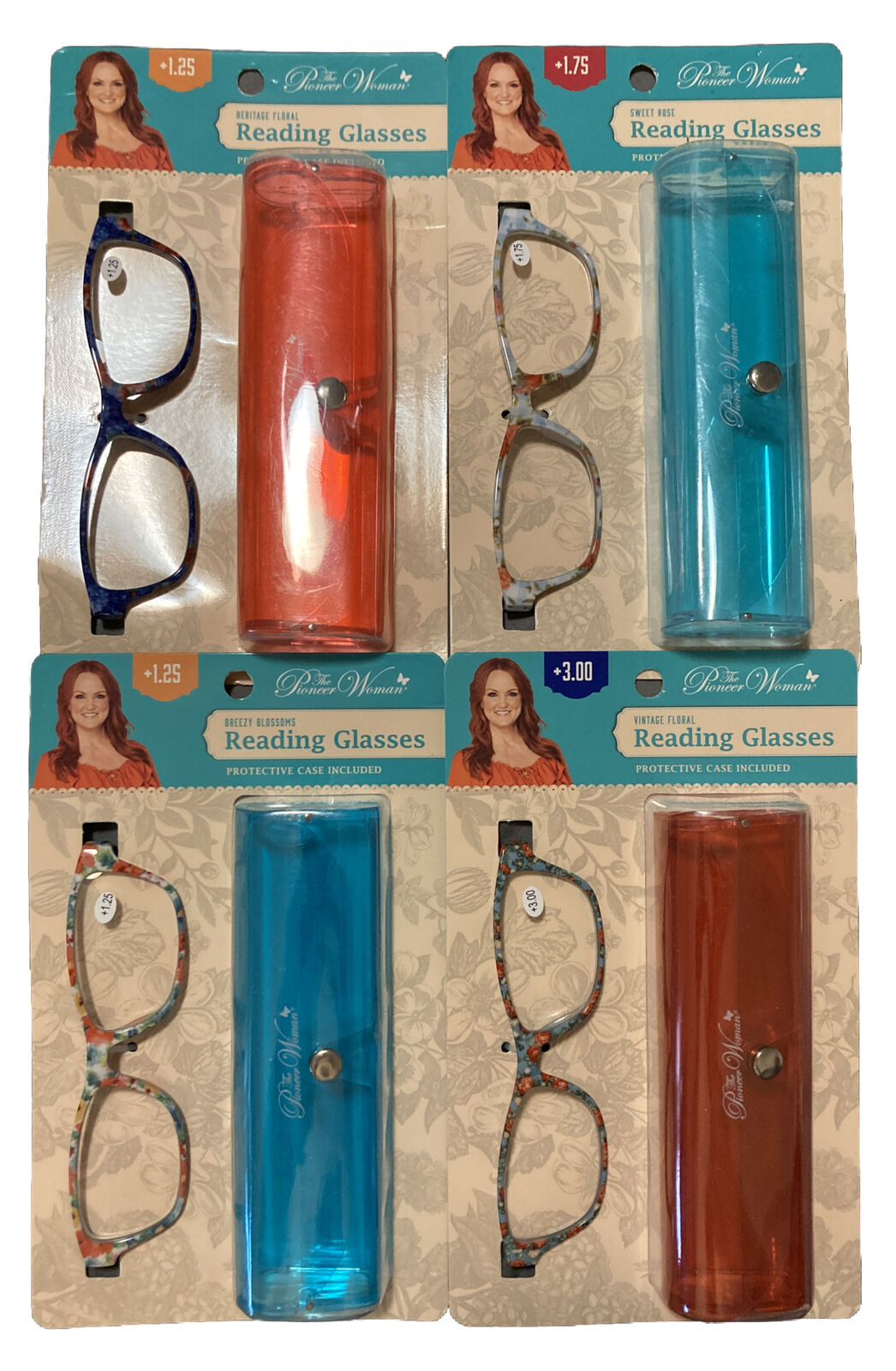 The Pioneer Woman Reading Glasses w/Case Choose Style & Magnification NEW
