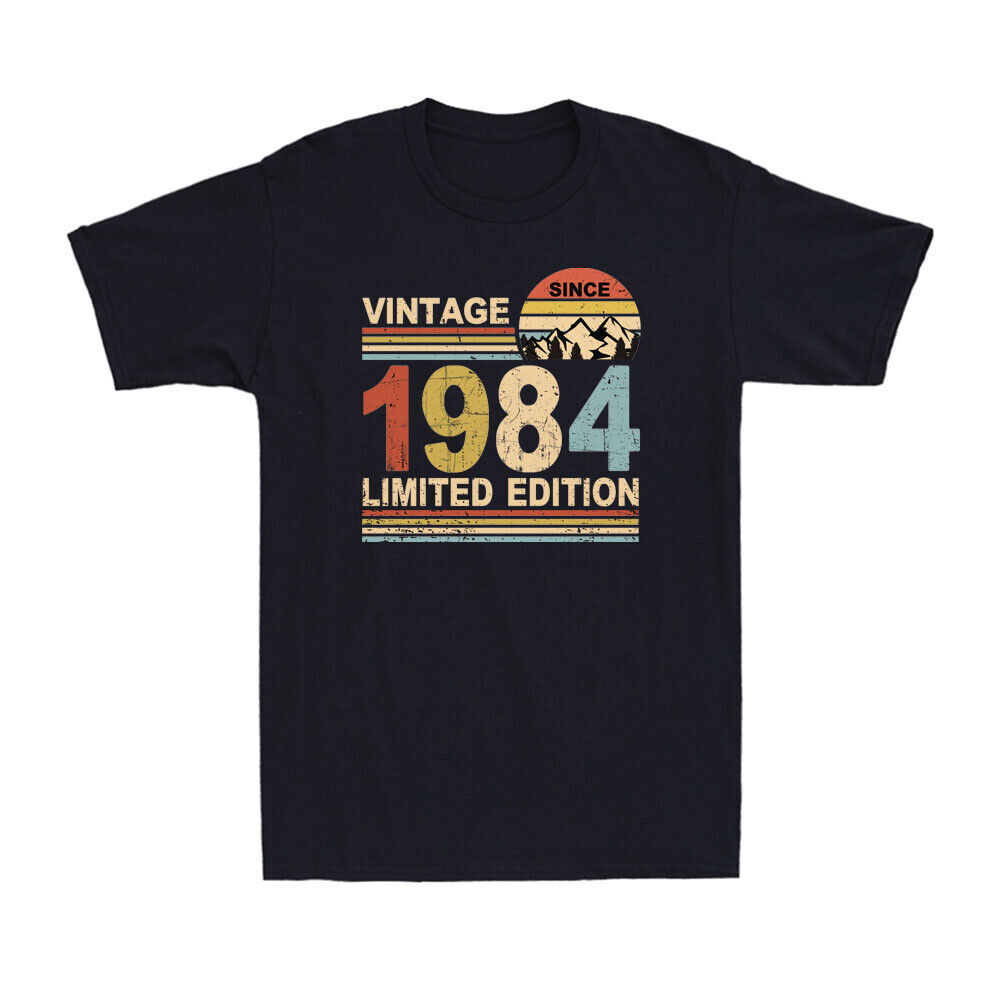Vintage Since 1984 Limited Edition 40th Birthday Gift Men\'s Short Sleeve T-Shirt