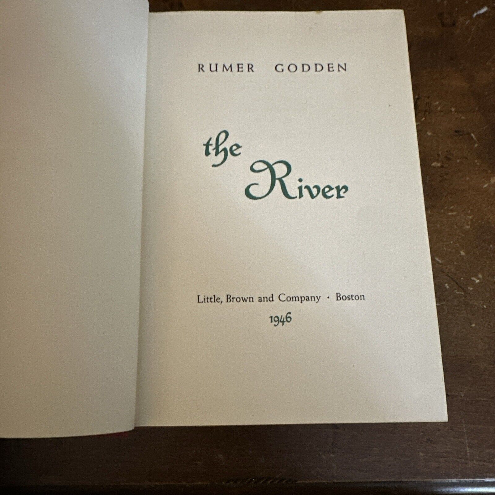 The River by Rumer Godden 1946 1st Edition Vintage Book Ships Immediately VG