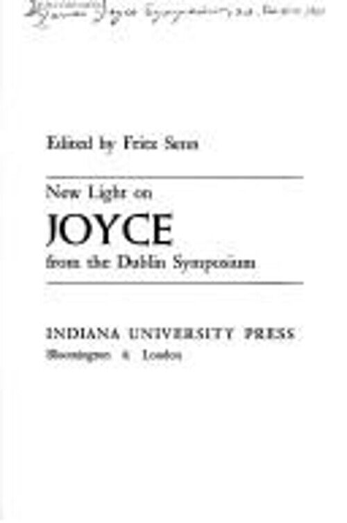 New Light on Joyce from the Dublin Symposium Hardcover