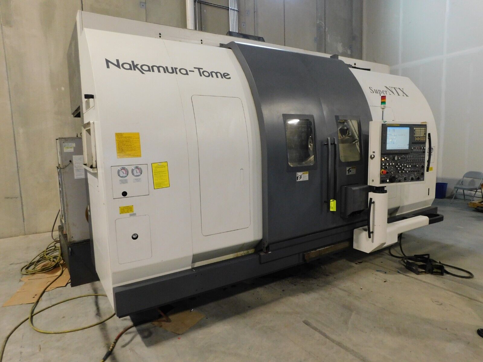 2008 NAKAMURA TOME SUPER NTX CNC MULTI TASK TWIN SPINDLE W/ B AXIS LOWER TURRRET