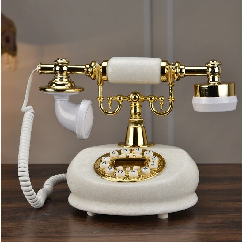 Artificial stone luxury retro European Antique Vintage corded telephone F058