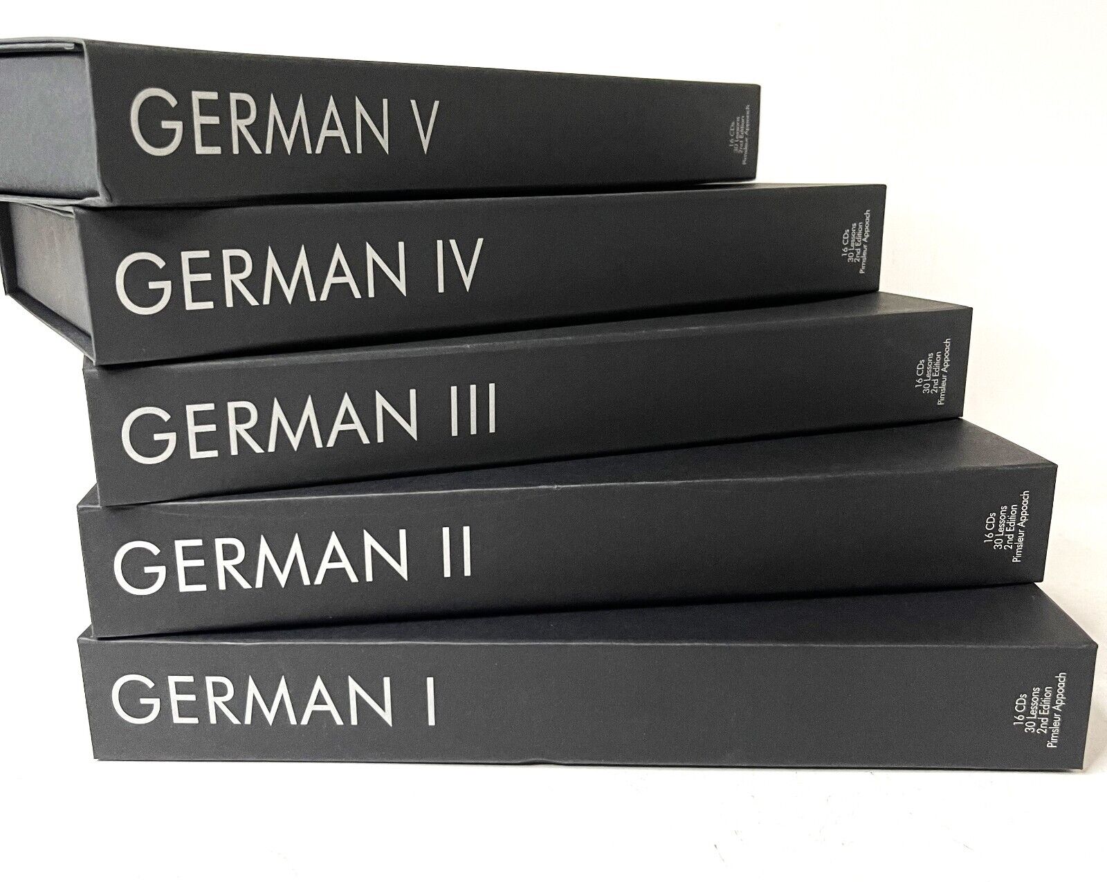 Pimsleur German Language Level 1-5 Gold Edition Total 150 Lessons Audio Course