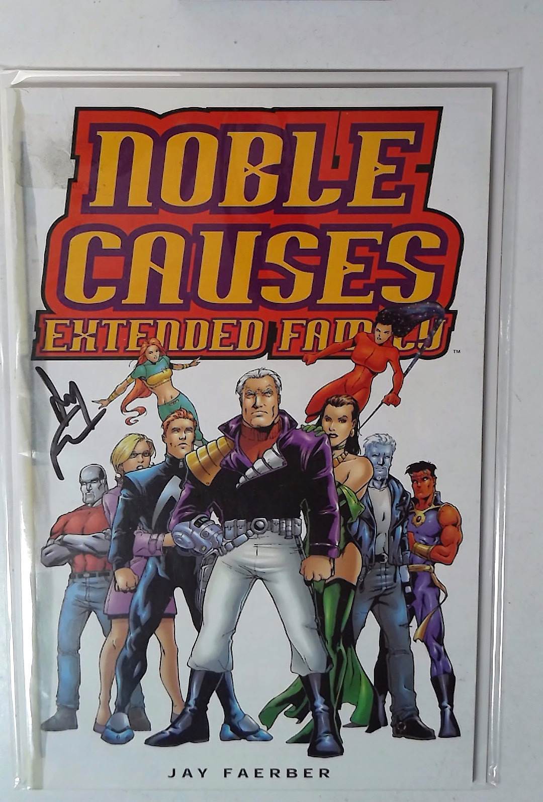 Noble Causes: Extended Family #1 Image 2003 Signed Jay Faerber Comic Book