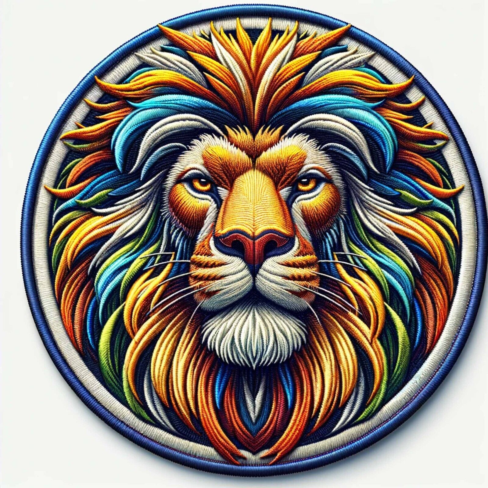 Lion Patch Iron-on Applique Animal Badge Wild Animals Africa African Wildlife