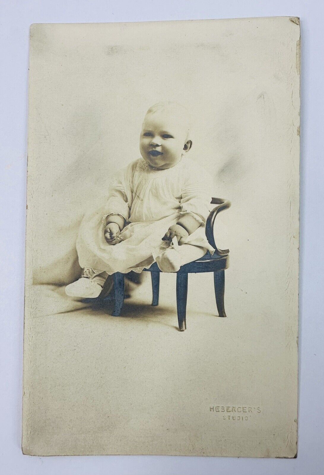Antique Photograph #24 - Portrait Of Baby In Chair
