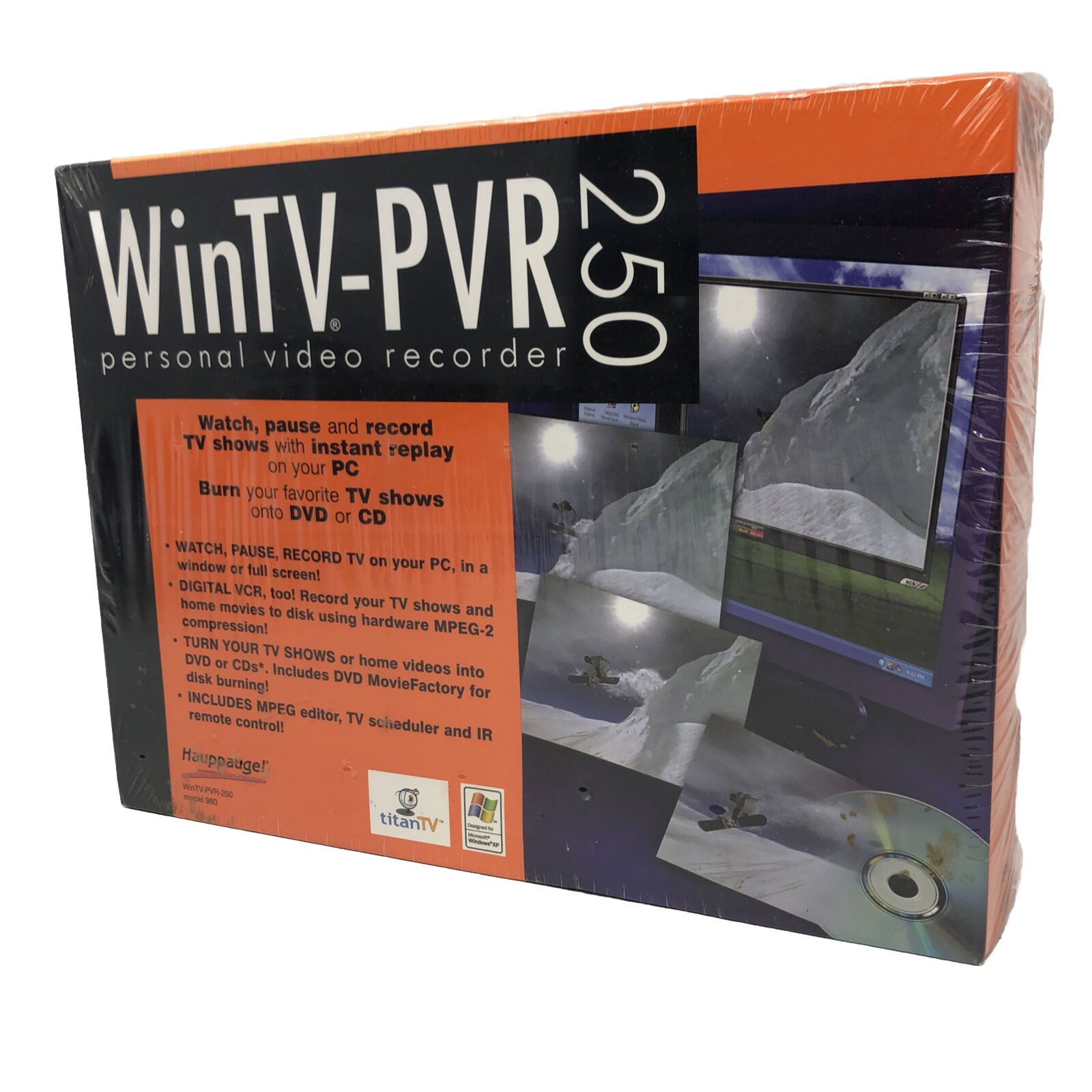 Hauppauge WinTV-PVR 250 PCI Model 980 PC Video Recorder Sealed Vintage New