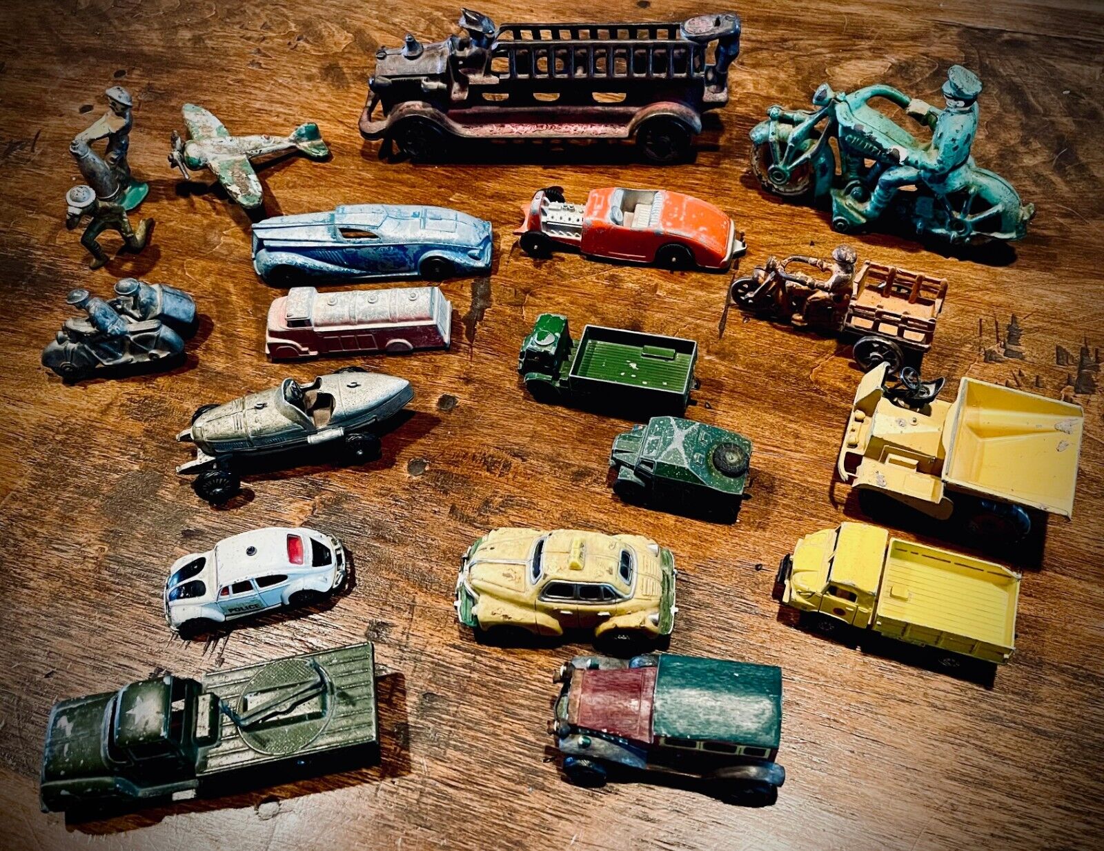 Vintage Toy Collection — Cars, Trucks, Motorcycles From the 1920s, 30s, 40s, 50s