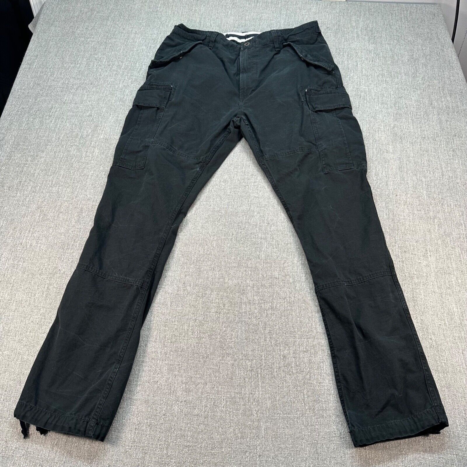 VTG Ralph Lauren Surplus Division Cargo Pants Mens 34x30 Black Utility Parachute