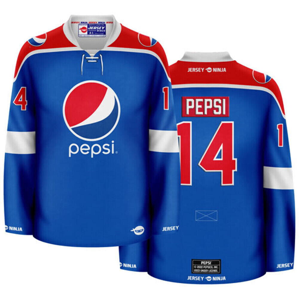Pepsi Globe Blue Hockey Jersey