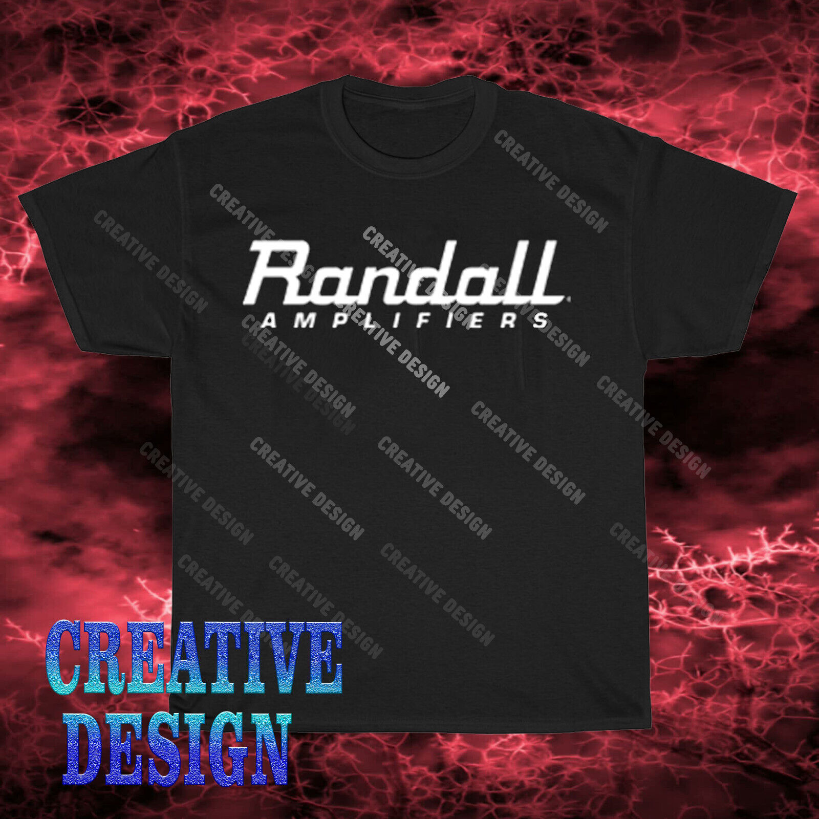New Design Randall Amplifiers Logo Unisex T-Shirt Funny Size S to 5XL