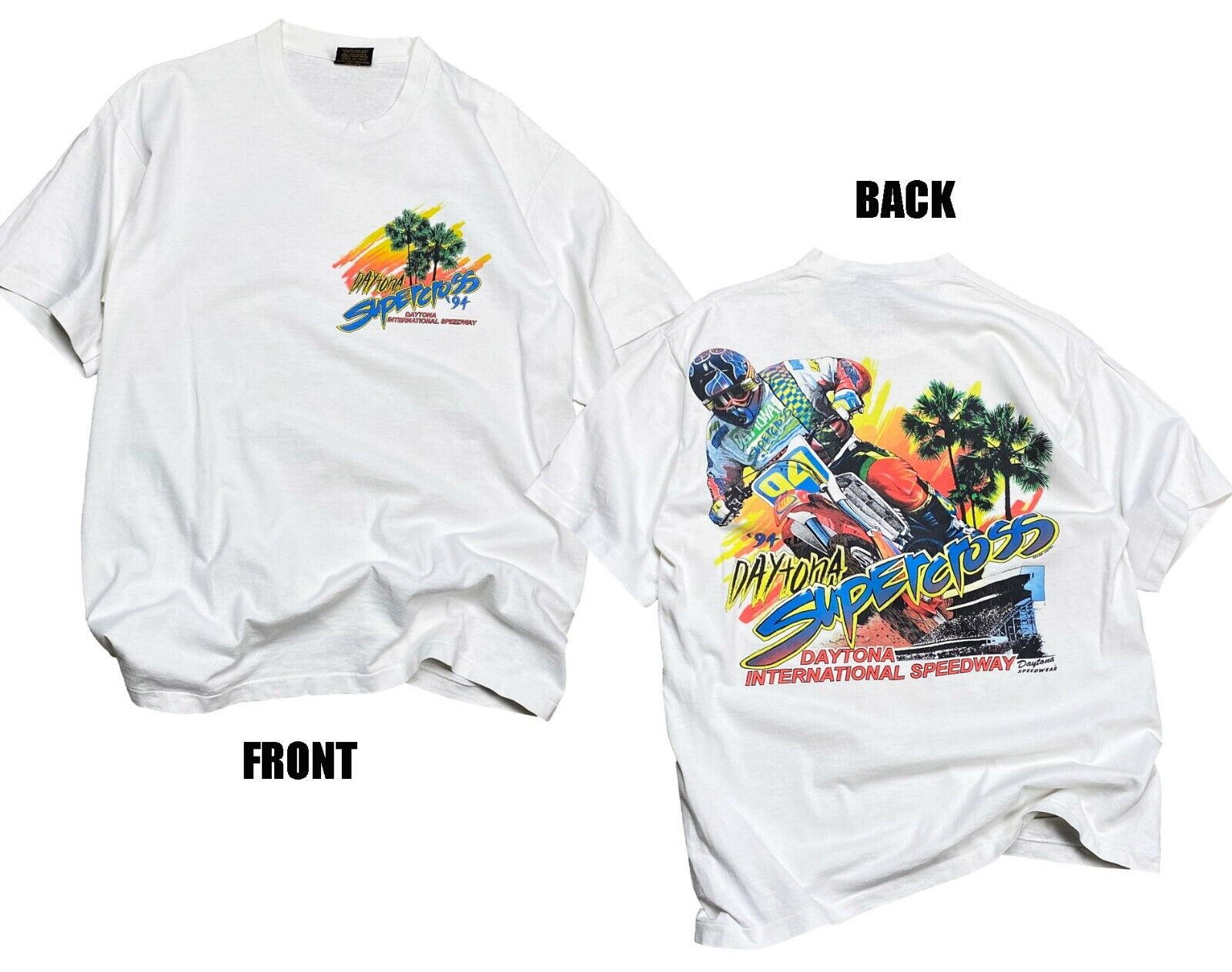 1994 Daytona Supercross T-Shirt Cotton Unisex Size S-3XL For Men Women
