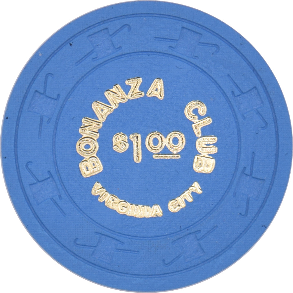 Bonanza Club Casino Virginia City Nevada $1 Chip 1973