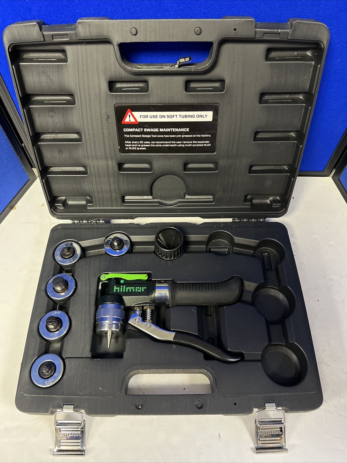 Hilmor Compact Swage Tool kit with 5 attachments Excellent